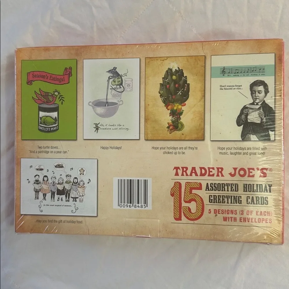 Trader Joe's Holiday Greeting Cards Set of 15